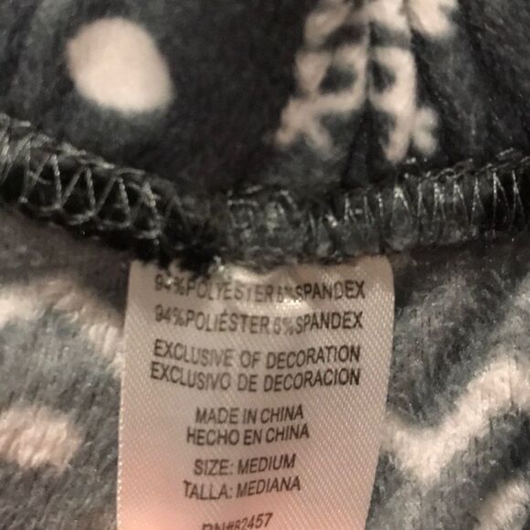 Disney Mickey Mouse snowflake jogger pj pants SZ M - Picture 4 of 5